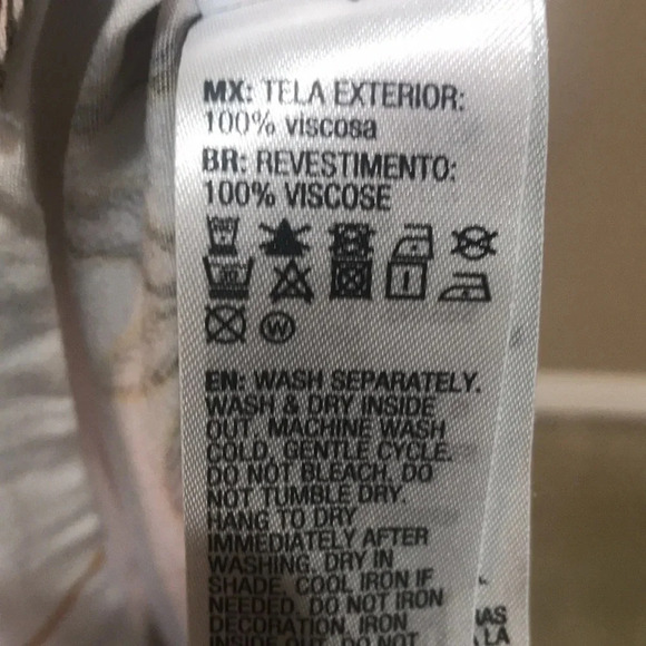 Roxy Floral White/Gold/Blue Flowy On/Off Shoulder Maxi Dress Poncho Style Top-10 - Picture 9 of 11